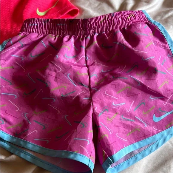 Nike Kids' Vibrant Pink and Purple Shorts Trio - Picture 2 of 4